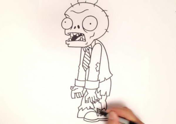 Wie man ein gruseliges Monster mit einem Bleistift Schritt für Schritt für Anfänger zeichnet