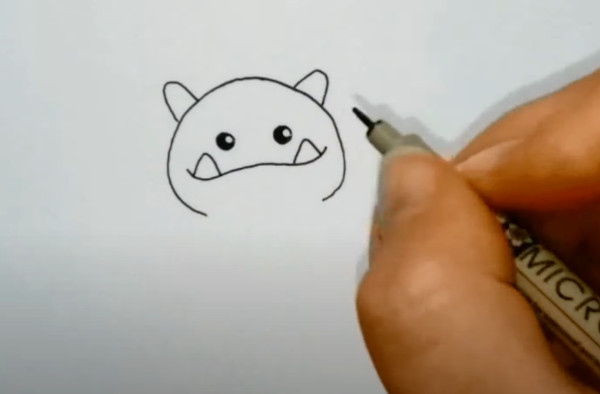 Wie man ein gruseliges Monster mit einem Bleistift Schritt für Schritt für Anfänger zeichnet