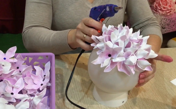 DIY Foamiran-Lampe. Meisterkurse