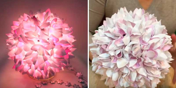 DIY Foamiran-Lampe. Meisterkurse