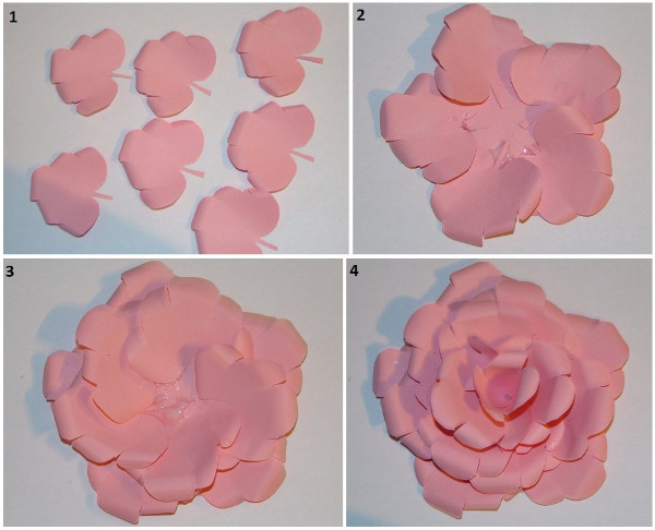DIY Foamiran-Lampe. Meisterkurse