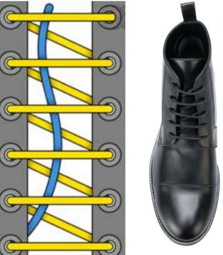 Wie man lange Schnürsenkel an Turnschuhen und Stiefeln schön bindet