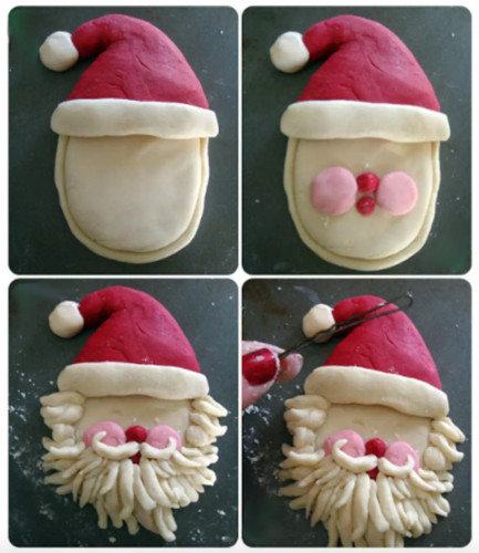 Weihnachtsmann aus Salzteig mit eigenen Händen Schritt für Schritt