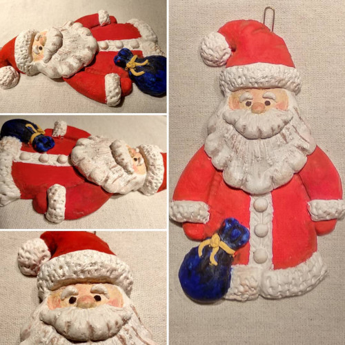Weihnachtsmann aus Salzteig mit eigenen Händen Schritt für Schritt