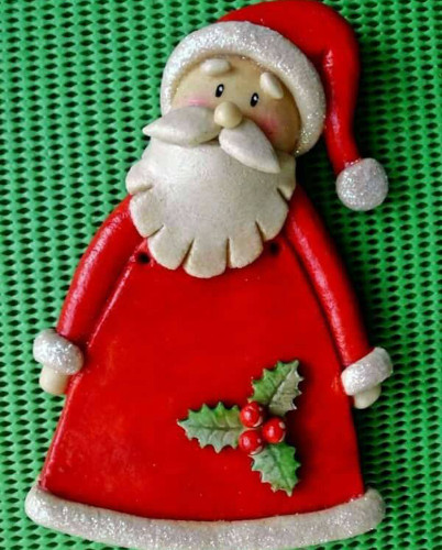 Weihnachtsmann aus Salzteig mit eigenen Händen Schritt für Schritt