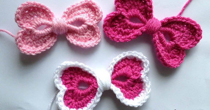 So häkeln Sie eine Schleife für ein Amigurumi-Spielzeug. Schema und Beschreibung