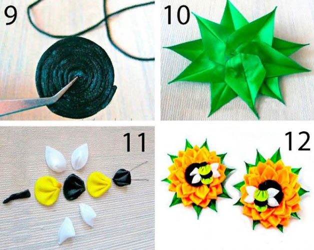 Wie man mit eigenen Händen eine Sonnenblume macht