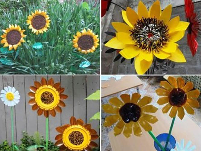 Wie man mit eigenen Händen eine Sonnenblume macht