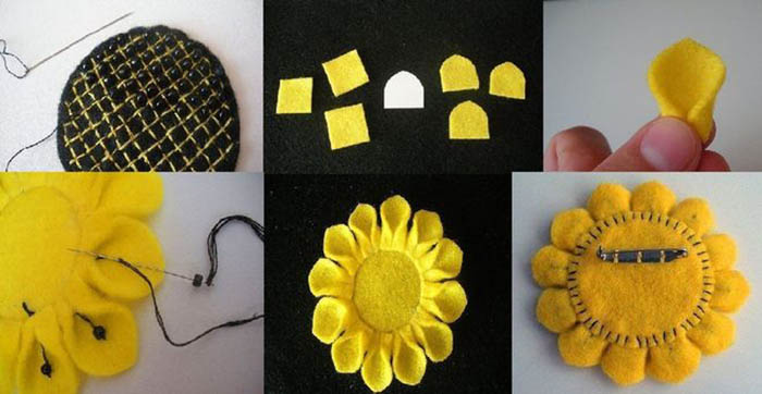 Wie man mit eigenen Händen eine Sonnenblume macht