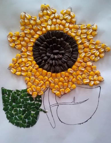 Wie man mit eigenen Händen eine Sonnenblume macht
