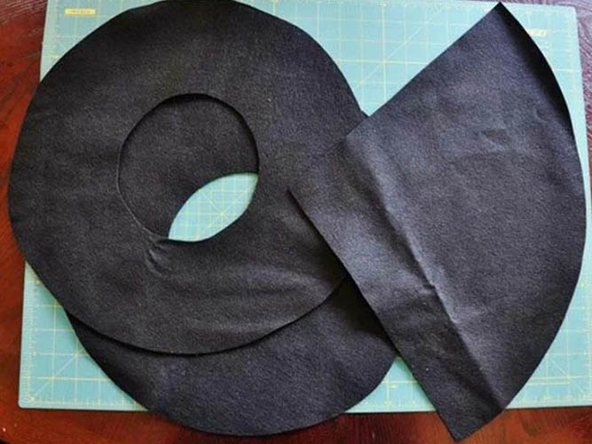 DIY Hexenhut. Wie man aus Stoff näht