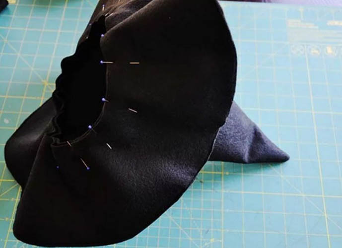 DIY Hexenhut. Wie man aus Stoff näht