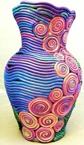 DIY-Vase aus Plastilin. Wie macht man