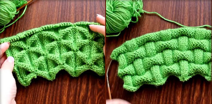 Stricken im Cloquet-Stil mit Stricknadeln und Häkeln. Schemata und Beschreibung, Muster