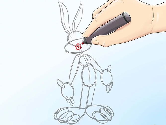 Hasen-Cartoon-Zeichnung, Bilder auf weißem, transparentem Hintergrund