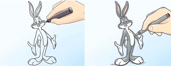 Hasen-Cartoon-Zeichnung, Bilder auf weißem, transparentem Hintergrund