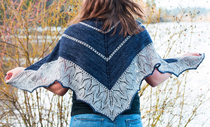 Gestrickte Einfassung für einen Schal. Schema und Beschreibung für Anfänger