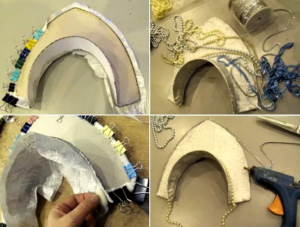 DIY Kokoshnik aus Pappe, Muster