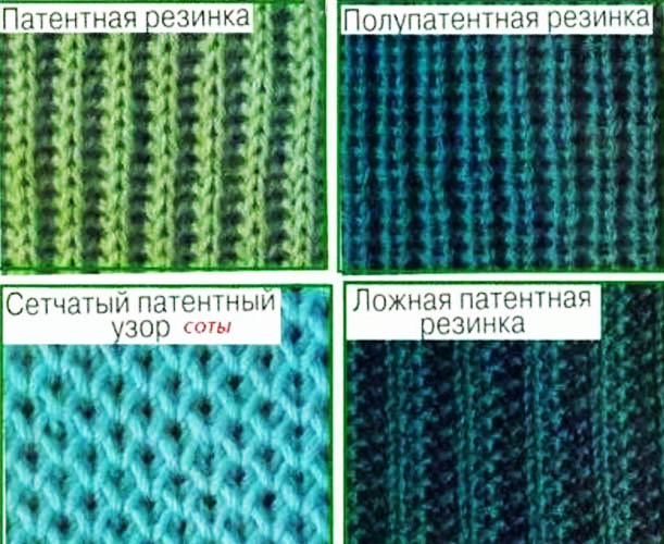 Maglia elastica brevettata. Schema di lavoro a maglia, descrizione in un cerchio per principianti