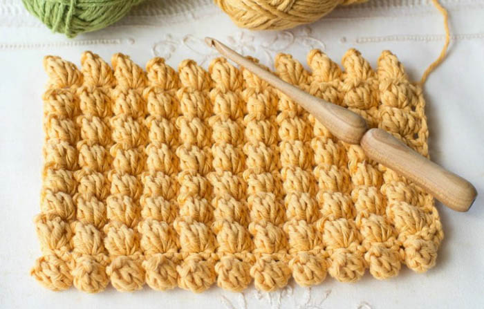Popcorn-Häkelarbeit. Strickanleitungen, Anleitungen für Anfänger