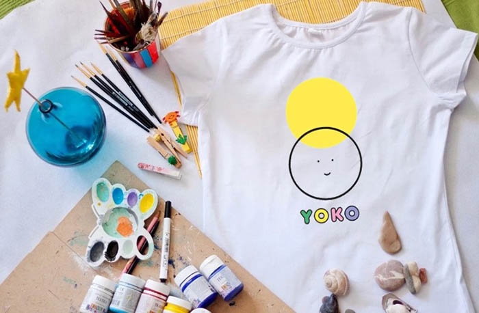 T-Shirt-Bemalung. DIY-Meisterkurs für Kinder