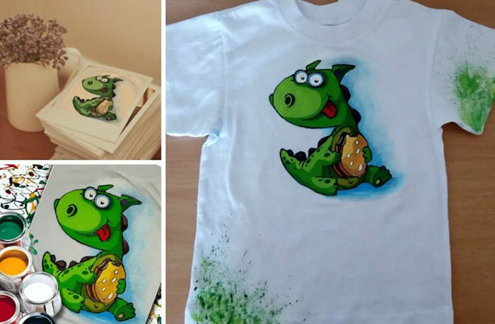 T-Shirt-Bemalung. DIY-Meisterkurs für Kinder