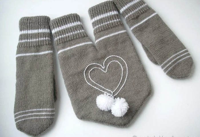 Fäustlinge für Verliebte. Strickanleitung für zwei
