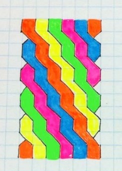 Wie man mit einem Bleistift Zöpfe auf Zellen in einem Notizbuch zeichnet, Anime