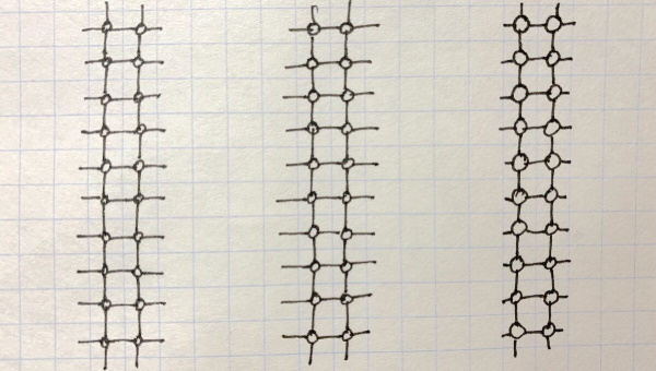 Wie man mit einem Bleistift Zöpfe auf Zellen in einem Notizbuch zeichnet, Anime