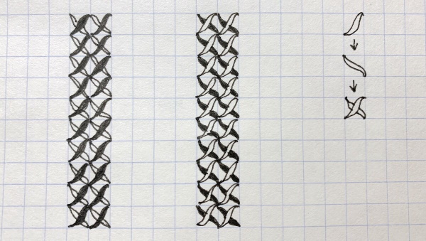Wie man mit einem Bleistift Zöpfe auf Zellen in einem Notizbuch zeichnet, Anime