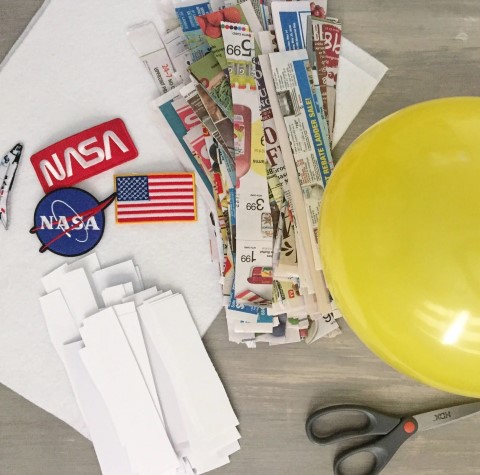 DIY Astronautenkostüm, Helm für Kinder für Kindergarten, Junge, Mädchen