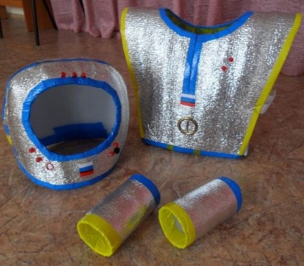 DIY Astronautenkostüm, Helm für Kinder für Kindergarten, Junge, Mädchen