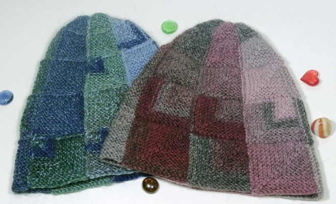 Angoramützen für Damen gestrickt. Beschreibung, Strickmuster