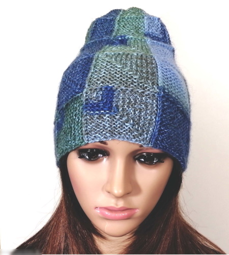 Angoramützen für Damen gestrickt. Beschreibung, Strickmuster