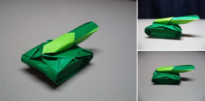 DIY-Papptank. Schnittmuster mit Größenangaben für Anfänger