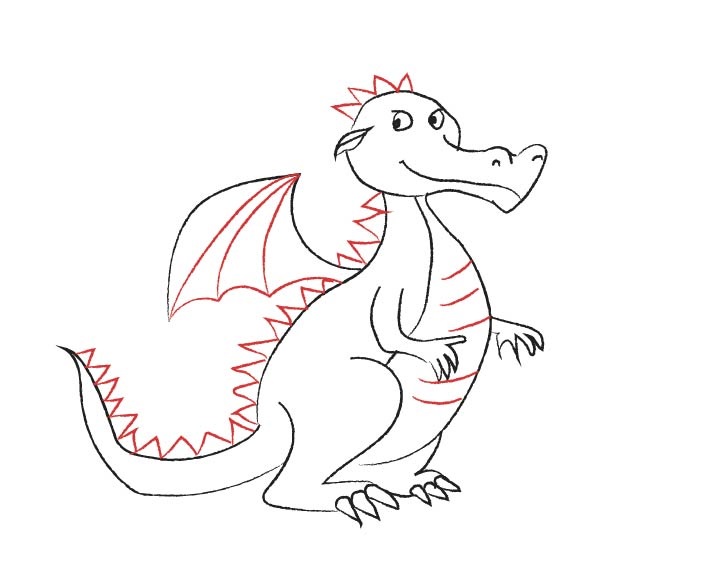 Lass uns einen Drachen zeichnen! 60 Zeichnungen für Kinder einfach, leicht Bleistift