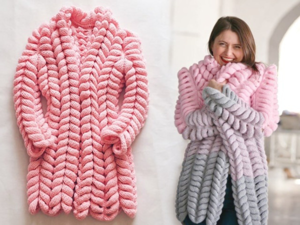 Asiatisches Ährchenstricken. Strickanleitungen für Strickjacke, Schal, Mütze