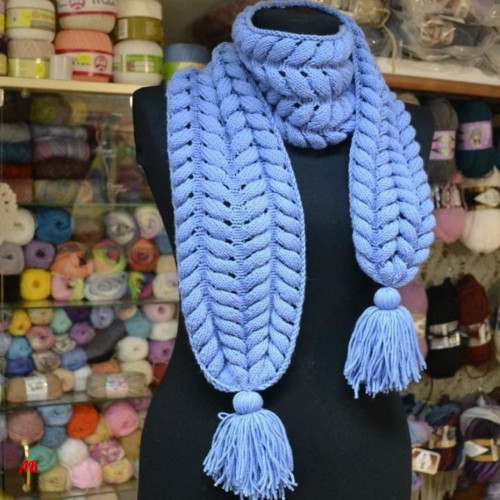 Asiatisches Ährchenstricken. Strickanleitungen für Strickjacke, Schal, Mütze