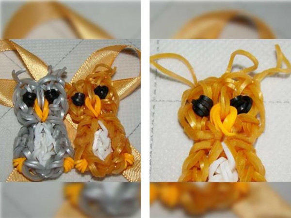Schlüsselanhänger aus Gummibändern. Wie man eine Schleuder macht