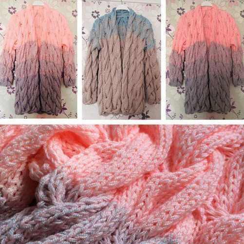 Gestrickte Lalo-Strickjacke. Strickmuster und Beschreibungen für Damen