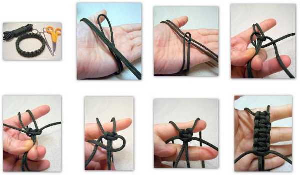 Paracord-Lanyard. Messerwebmuster, mit Perle, Schlange