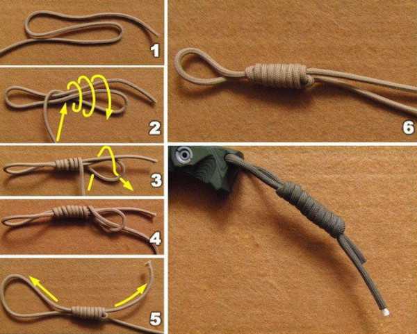 Paracord-Lanyard. Messerwebmuster, mit Perle, Schlange