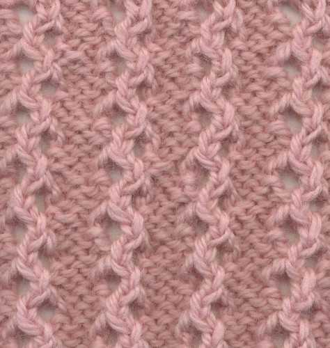 Stricknadeln mit Schlangenmuster. Schema, Foto, Beschreibung