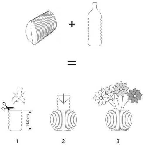 DIY-Pappvase für Kinder. Meisterklasse