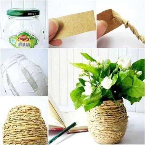 DIY-Pappvase für Kinder. Meisterklasse