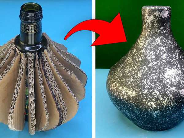DIY-Pappvase für Kinder. Meisterklasse
