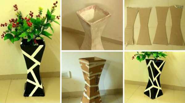 DIY-Pappvase für Kinder. Meisterklasse