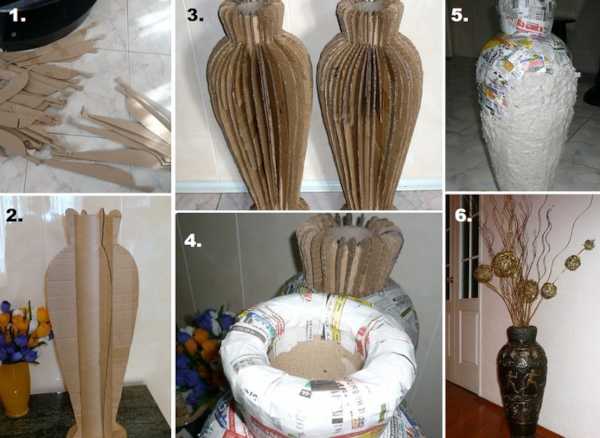DIY-Pappvase für Kinder. Meisterklasse