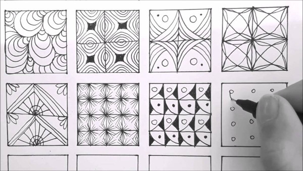 Zentangle (Zentangle) was ist das, Zeichentechnik, Bilder