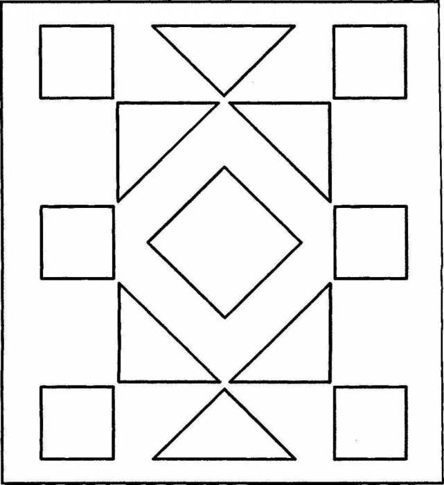 Ornament aus geometrischen Formen. 80 Muster